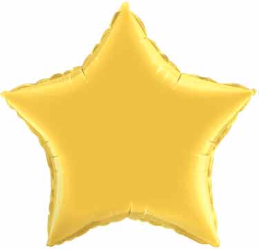Gold Star Shaped Balloon, 20